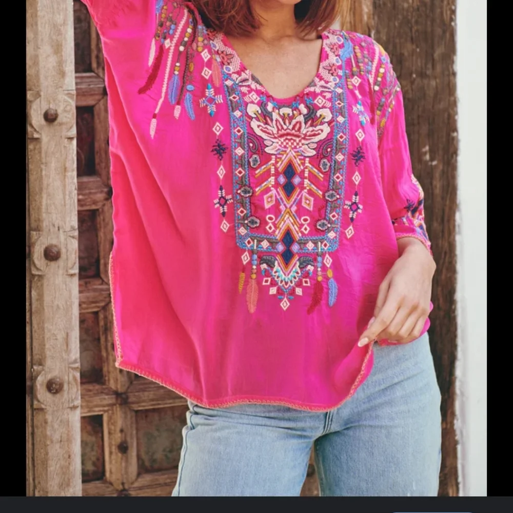 Johnny Was Ragoon Blouse - Picture 4 of 6